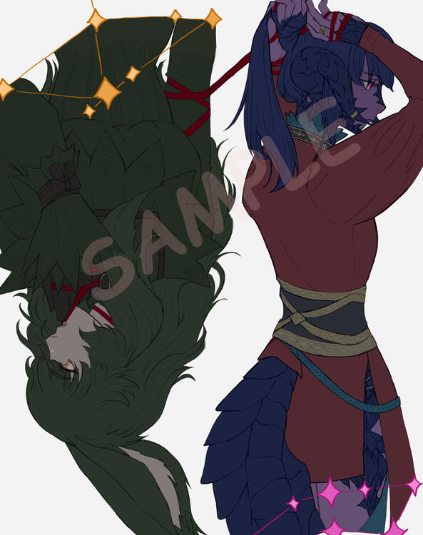lined sample